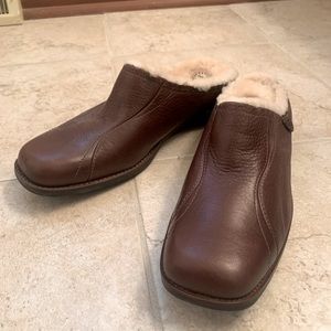 Ugg Langford Leather Mules Size 10